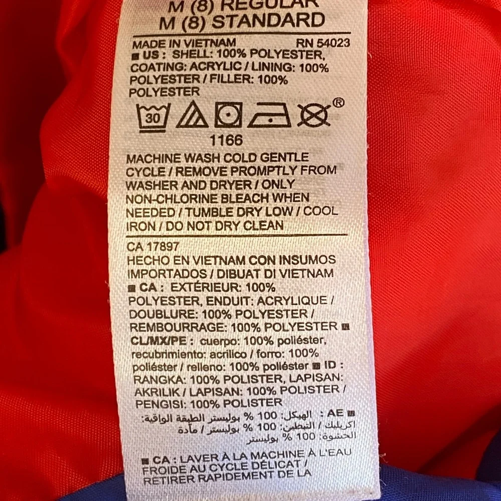 Old Navy Kids Navy and Red Puffer Vest Size M 8. Great Condition